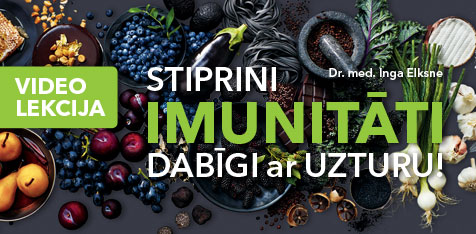 Skaties Dr. med. Ingas Elksnes lekciju „Stiprini imunitāti dabīgi ar uzturu”!