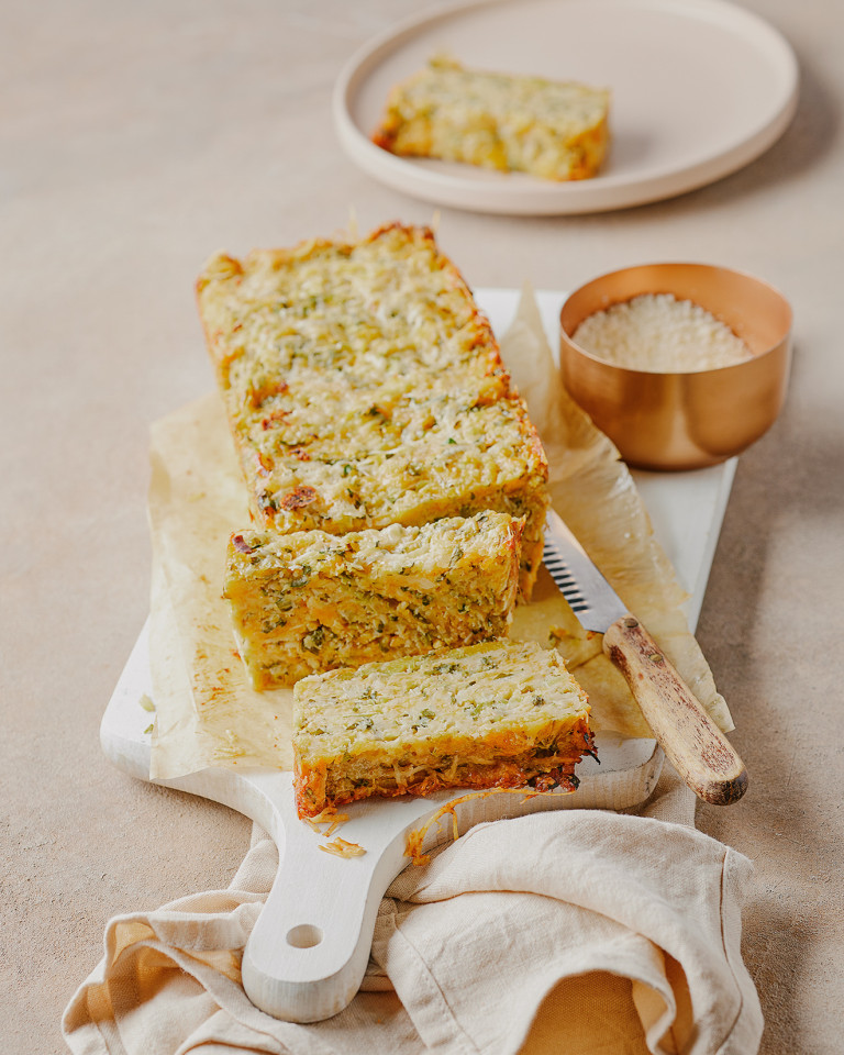 Čedara siera un puravu klaipiņš